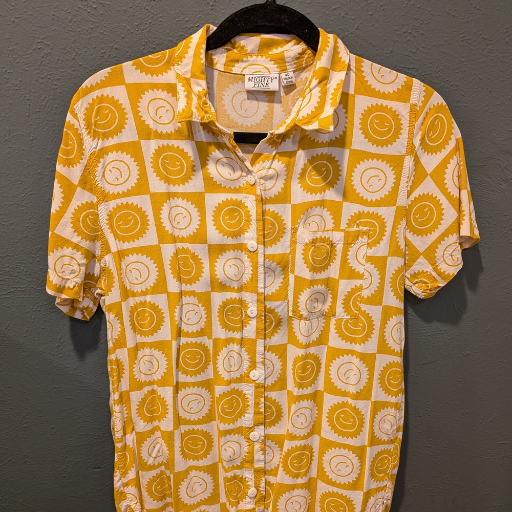 Sunshine & Smiles Yellow Men's Shirt